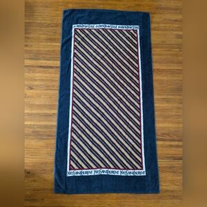 Vintage 1980 Yves Saint Laurent Bath Towel